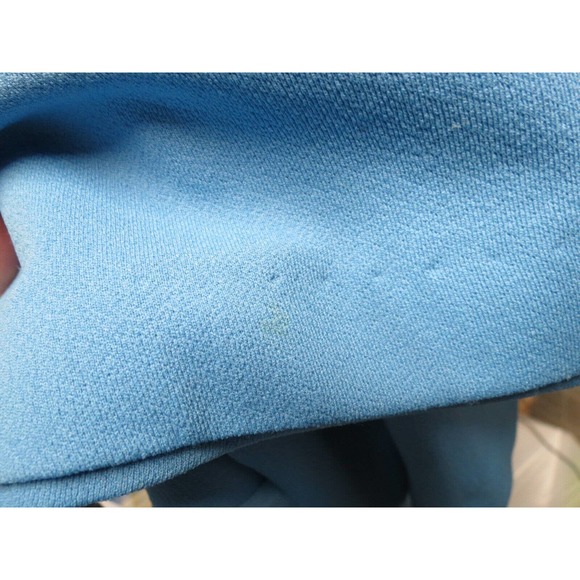 Vintage Powder Blue Size 12 Formal Dress Beaded Sheer Sleeves - Picture 10 of 12